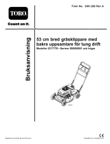 Toro 53cm Heavy-Duty Recycler/Rear Bagging Lawn Mower Användarmanual