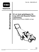 Toro 53cm Heavy-Duty Recycler/Rear Bagging Lawn Mower Användarmanual