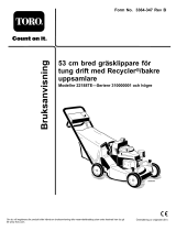 Toro 53cm Heavy-Duty Recycler/Rear Bagging Lawn Mower Användarmanual