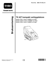 Toro TX 427 Wide Track Compact Tool Carrier Användarmanual