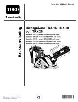 Toro TRX-20 Trencher Användarmanual