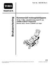 Toro Commercial Walk-Behind Mower, 15HP, T-Bar, Gear Drive Användarmanual