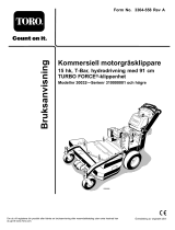 Toro Commercial Walk-Behind Mower, 15HP, T-Bar, Hydro Drive Användarmanual