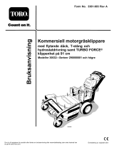 Toro Commercial Walk-Behind Mower, 15HP, T-Bar, Hydro Drive Användarmanual