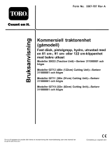 Toro Commercial Walk-Behind Traction Unit, 17HP Pistol-Grip Hydro Drive Användarmanual