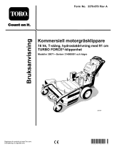 Toro Commercial Walk-Behind Mower, 16HP, T-Bar, Hydro Drive Användarmanual