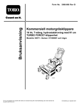 Toro Commercial Walk-Behind Mower, 16HP, T-Bar, Hydro Drive Användarmanual