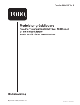 Toro Mid-Size ProLine T-Bar Gear, 13 HP Användarmanual