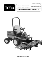 Toro 52" Side Discharge Mower, Groundsmaster 200 Series Användarmanual