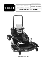 Toro 62" Guardian Recycler Mower Användarmanual