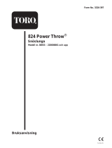 Toro 824 Power Throw Snowthrower Användarmanual