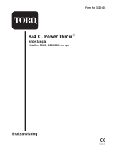 Toro 824XL Power Throw Snowthrower Användarmanual