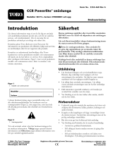 Toro Powerlite Snowthrower Användarmanual