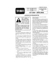 Toro CCR 2000 Snowthrower Användarmanual