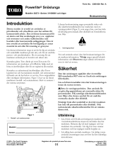 Toro Powerlite Snowthrower Användarmanual