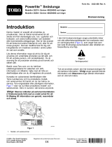 Toro Powerlite Snowthrower Användarmanual