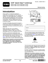 Toro CCR 6053 ES Quick Clear Snowthrower Användarmanual