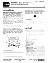 Toro CCR 6053 Quick Clear Snowthrower Användarmanual