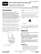 Toro CCR 6053 ES Quick Clear Snowthrower Användarmanual