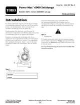 Toro Power Max 6000 Snowthrower Användarmanual