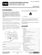 Toro Power Max 826 OE Snowthrower Användarmanual