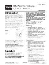 Toro Power Max 828 LE Snowthrower Användarmanual