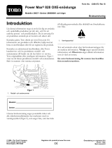 Toro Power Max 828 OXE Snowthrower Användarmanual