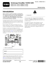 Toro SnowMax 824 QXE Snowthrower Användarmanual