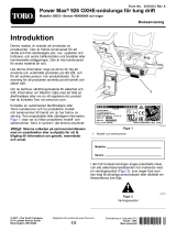 Toro Power Max Heavy Duty 926 OHXE Snowthrower Användarmanual