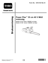 Toro PowerPlex 35cm 40V MAX Chainsaw Användarmanual