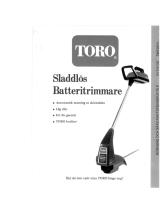 Toro CL 700 Trimmer Användarmanual