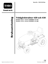 Toro 420 Garden Tractor Användarmanual