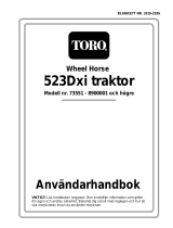 Toro 523Dxi Garden Tractor Användarmanual