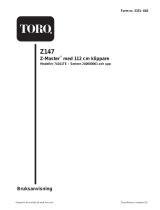 Toro Z147 Z Master, With 112cm SFS Side Discharge Mower Användarmanual