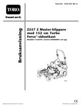 Toro Z557 Z Master, With 152cm TURBO FORCE Side Discharge Mower Användarmanual