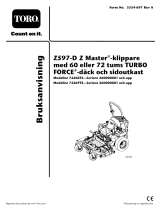 Toro Z597-D Z Master, With 152cm TURBO FORCE Side Discharge Mower Användarmanual