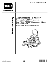 Toro Z Master Professional 7000 Series Riding Mower, With 52in TURBO FORCE Rear Discharge Mower Användarmanual