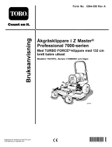 Toro Z Master Professional 7000 Series Riding Mower, With 52in TURBO FORCE Rear Discharge Mower Användarmanual