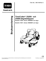 Toro TimeCutter Z5000 Riding Mower Användarmanual