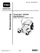 Toro TimeCutter ZS 3200 Riding Mower Användarmanual