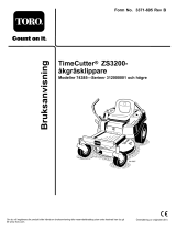 Toro TimeCutter ZS 3200 Riding Mower Användarmanual