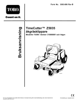 Toro TimeCutter Z5035 Riding Mower Användarmanual