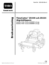 Toro TimeCutter ZX440 Riding Mower Användarmanual