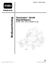 Toro TimeCutter ZX440 Riding Mower Användarmanual