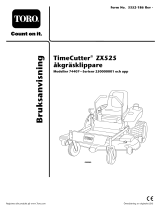 Toro TimeCutter ZX525 Riding Mower Användarmanual