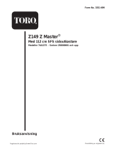 Toro Z149 Z Master, With 112cm SFS Side Discharge Mower Användarmanual