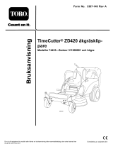 Toro TimeCutter ZD420 Riding Mower Användarmanual