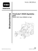 Toro TimeCutter ZD420 Riding Mower Användarmanual