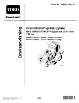 Toro GrandStand 91 cm Stand-on Mower 74534TE Användarmanual