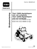 Toro TITAN Z5200 Zero-Turn-Radius Riding Mower Användarmanual